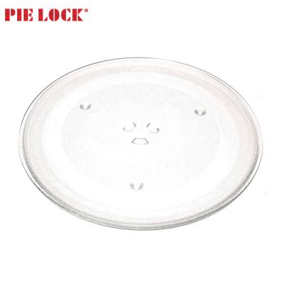 China Factory price pyrex glass workable tray for microwave oven turntable dish for sale