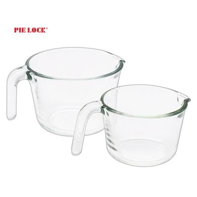 China Kitchen Picnic Kitchen Glass Measuring Cup High Quality Customized Heat Resistant Multifunctional Measuring Cup Whole Tableware for sale