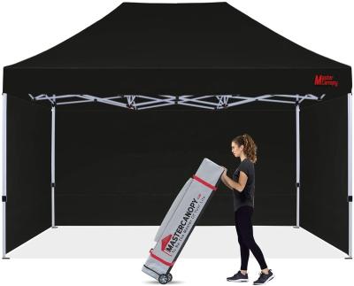 China MASTERCANOPY Heavy Duty Automatic Canopy Tent With Sidewalls 10x15 Black 3x4.5m (10x15ft) for sale