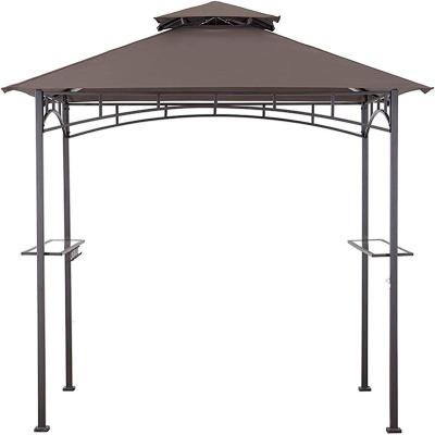 China MASTERCANOPY Gazebo Grill Gazebo Replacement Canopy for L-GG 1H PST Model - F (Brown) for sale