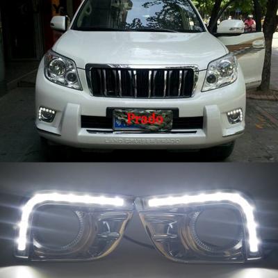 China LED DRL Daytime Driving Running Lights Daylight For Toyota Prado FJ150 LC150 2010 2011 2013 F25 for sale