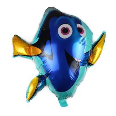 China Gift Toy Amazon Hotsale Giant Cartoon Aluminum Character Balloon 73x80cm Sea Fish Inflatable Balloons for sale