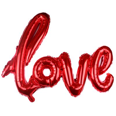 China Gift Toy Letter LOVE Custom Foil Helium Foil Balloons for Wedding Valentines Day for sale