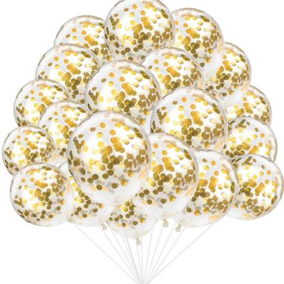 China Wholesale Party Decoration 12 Inch Latex Confetti Balloons Wedding Decoration Birthday Party Decoration for sale