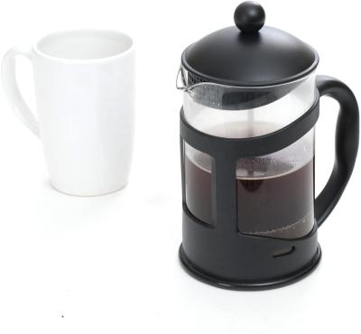 China Viable Black Coffee Heat Resistant Glass Press Pot Coffee 350ml French Presses Coffee Maker for sale