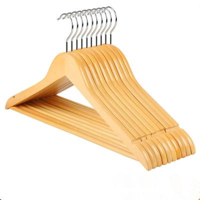 China Modern factory wholesale space saving for antique top wooden suit clothes hangers for sale