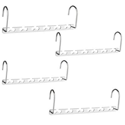 China Space Saving KOREAN Magic Multifunctional Pants Diaper Metal Folding Hangers for sale