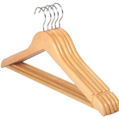 China Traditional Free Sample Hot Selling Round Top Clothes Women Wooden Closet Hangers For Cloths for sale