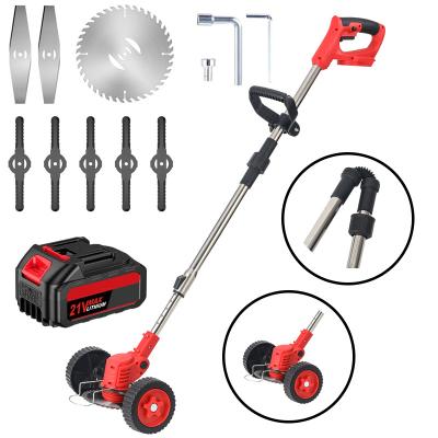 China Cordless Factory Sale Price 24V Electric Grass Trimmer Cordless Lawn Mower Hedge Garden Pruning Rechargeable Portable Brush Cutter for sale