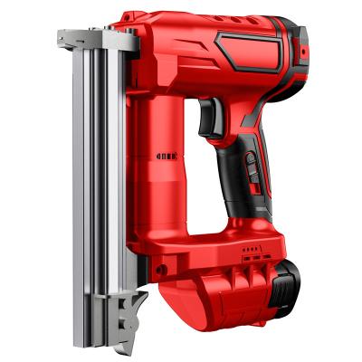 China Woodworking Tools 20V lithium battery rechargeable electric nail gun machine wireless charging portable nail gun woodworking nail gun for sale