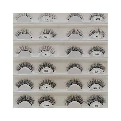 China Hot Sale Hand Made Natural Light And Soft 3D Area Group Synthetic Hair Eyelashes Lashes for sale