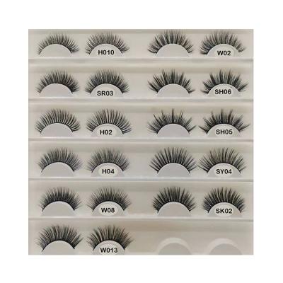 China Clear Strip Hand Made 3D Mink Strips Eyelash Extensions Wholesale Cheap Prices Light and Soft for sale