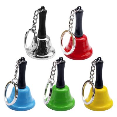 China China Factory Wholesale Logo Gift Christmas Metal Gold Custom Ringer Hand Bell for sale