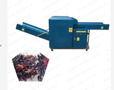 China Garment shops waste fabric cutter machine/garments shredder/garments scrap cutting machine for sale