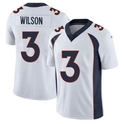 China 2022 Antibacterial New Stitched Jersey Denver Bronco #3 Russell Wilson Vapor Limited American Football Jersey for sale