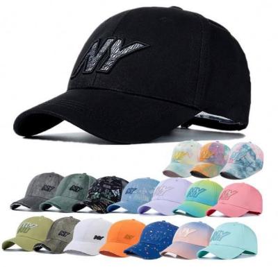 China Hot 2021 COMMON Cotton Unisex Hats For Women Men Fashion Embroidered Baseball Cap Tie Dye Streetwear Simple Adjustable Outdoor Hat for sale