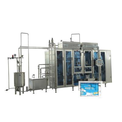 China Aseptic Pouch Machine UHT Milk Processing Plant Pasteurizer Sterilization Pasteurizing Machine Filling Capping Packing Machine for sale