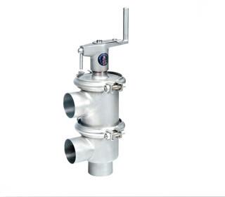 China Stainless Steel  Sanitary Manual Shut-off  Valve DN25 - DN100 1” - 4” -10℃ ~ 100℃ for sale