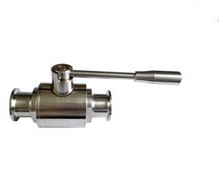 China Hygienic Manual Ball Valve / Stainless Steel Sanitary Valves with PTFE Seal for sale