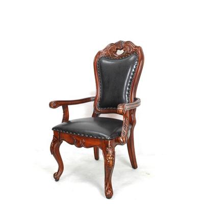 China Customizable China Factory Custom Design Luxury Classic Wood Dining Chair for sale