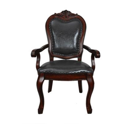 China Customized sell well excellent quality old fashion wooden dining chair restaurant furniture modern simple fabric for sale