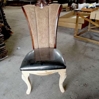 China Factory Customized Dining Chair Wholesale Leather Removable Wooden Modern Dining Chair Leather Dining Chair for sale