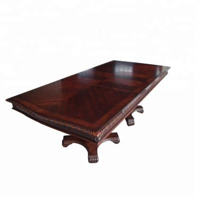 China Wholesale Customizable High Quality Luxury Wooden MDF Long Dining Table Table for sale