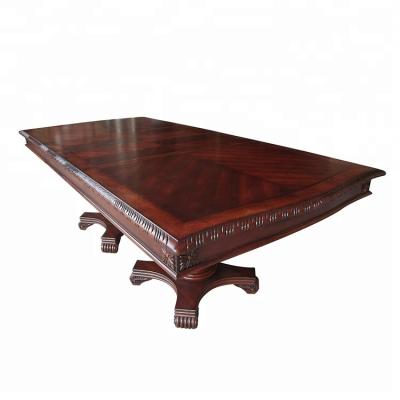 China PANEL Rectangle Brown MDF Dining Table Set Modern Luxury for sale