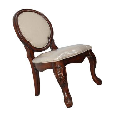 China Comfortable Custom Classic Luxury Design Comfortable Restaurant Leather Wood Chair for sale