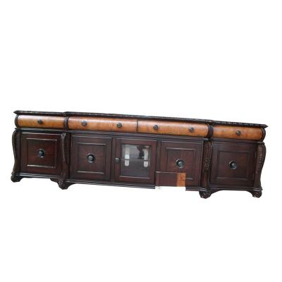 China Beautiful Solid Wood Antique Furniture Chinese Living Room Wooden TV Cabinet for sale