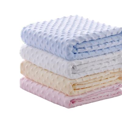 China Anti-pilling Custom Cotton Covering Mini Blanket High Quality Bean Baby Blanket for sale