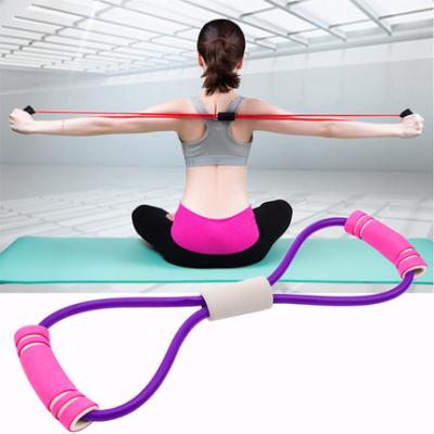 China Manufacturer Direct Sales Home High Tensile Training Rope Puller Stretch Elastic Back Open Neck Belt Yoga Fitness Beautiful High Tensile Shoulder Back for sale