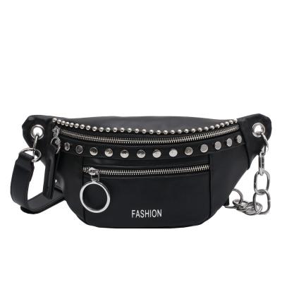 China Custom Fashion Chest Anti-theft Belt Sports Waist Pack Pussy JIANUO Waist Chain Bags For Women for sale