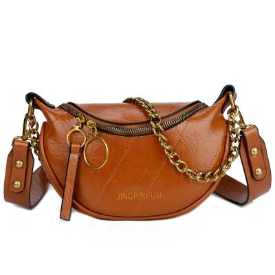 China JIANUO Running Women Pussy Pack Designer PU Leather Waist Bag Anti-theft Waist Bag for sale