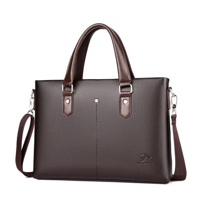 China Tote Bag Mens Designer Leather Document Bag Business Bag Men Leather JIANUO for sale