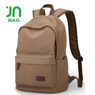 China JIANUO Fashion Vintage Canvas Anti-theft Backpack Men's Wholesale Brand Backpack for sale