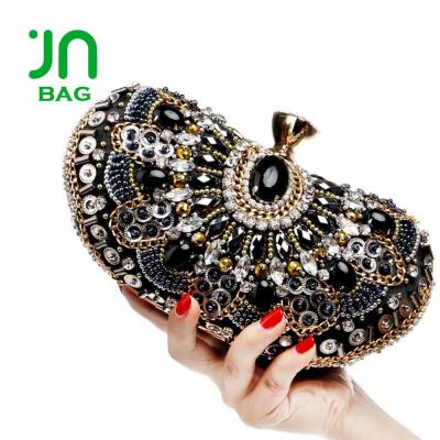 China JIANUO Clutch Purse Clutch Bag Luxury Crystal Stone Evening Clutch Bag Evening Clutch Stone Bag for sale