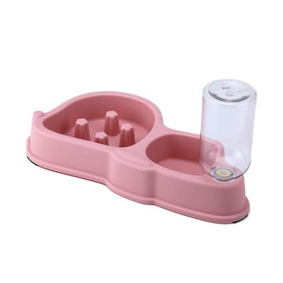 China China Factory Wholesale Sustainable Multifunctional Blue Dog Bowl Plastic Slow Feeder for sale