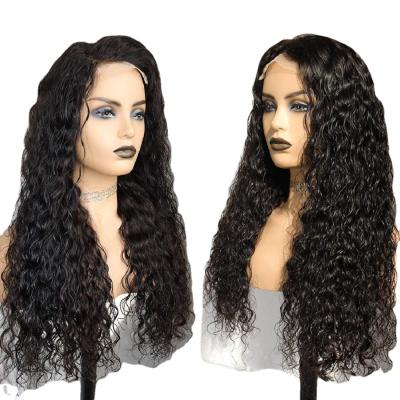 China Deep Wave 9A 4x4 Lace Front Wigs Baby Hair 150% Density Hair Wigs for sale