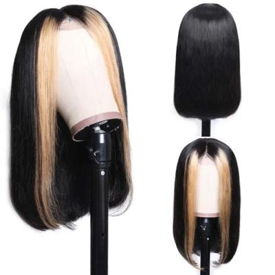 China Silky Straight 13x4 Wave 150% Density Highlight With Baby Hair HD Lace Front Human Hair Wigs for sale