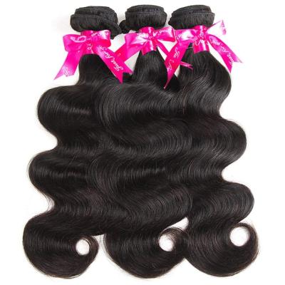 China Double Body Machine Body Wave Machine Soft Virgin Brazilian Wave Weft Hair Extensions Unprocessed Hair Bundles for sale