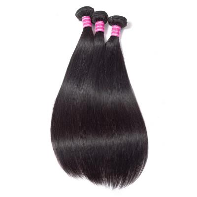 China Straight Wave Natural Color Brazilian Virgin Hair Wigs Weave Bundles Hair Extensions for sale