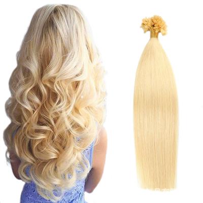 China Straight Wave 12A Human Hair Keratin U Tip Hair Extensions 100% Silky Straight Russian Double Wave 12A Virgin Human Cuticle Aligned Hair U Tip Keratin for sale