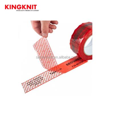 China Waterproof Anti Counterfeit Wrapping Tape Transfer Words Security Tapes for sale