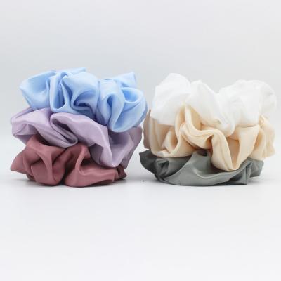 China Hao Han Wholesale Self-Designed Hair Accessories Scrunchies Elastic Hair Band Set Cute High Quality Polyester Hair Scrunchie for sale