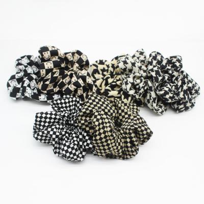 China High Quality Hair Scrunchies Bulk Polyester Hair Band Hao Han Wholesale Self-Designed Accessories For Hair Scrunchies For Girls for sale