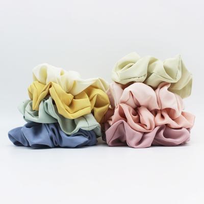 China High Quality Polyester Hair Scrunchies Sports Hair Band Accessories Hao Han Wholesale Self-Designed Hair Scrunchies Extensions For Girls for sale