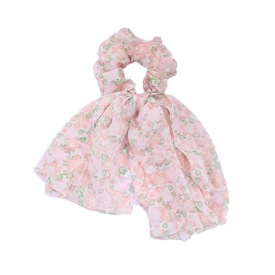 China Hao Han Wholesale Self-Designed Zaya Hair Scrunchies Accessories Women Hair Band High Quality Polyester Girls Hair Scrunchies for sale