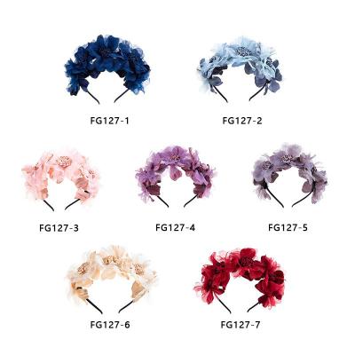 China Hao Han Flower Children's Headbands Seaside Vacation Headband Girls Baby Accessories Wholesale Creative Simulation Color Lovely Headbands for sale