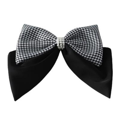 China Wholesale Hair Clip Haohan Bow Hair Clips European And American Korean Style Bow Accessories For WomanPretty Pearl Hair Clip for sale